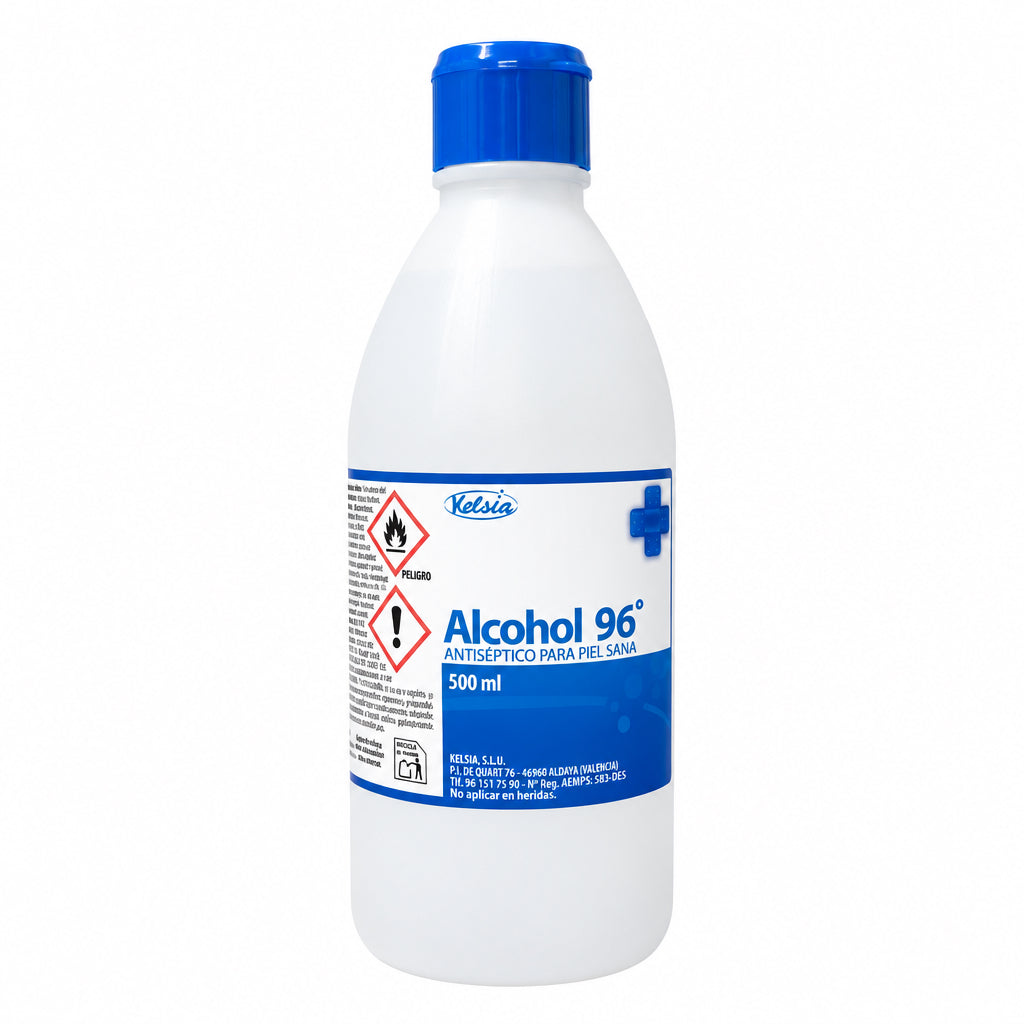 Alcohol 96º Antiséptico para Piel Sana 500 ml Kelsie
