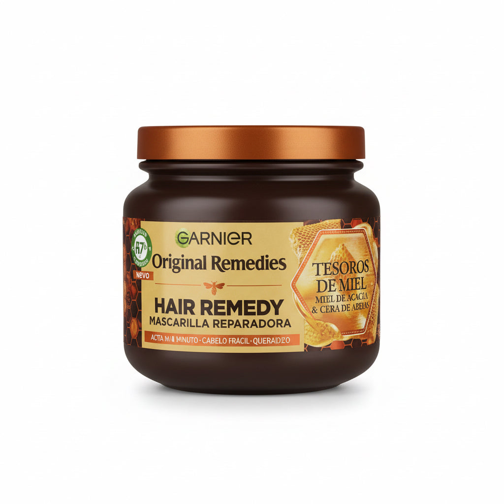 Mascarilla Reparadora Tesoros de Miel Hair Remedy Original Remedies Garnier 340ml