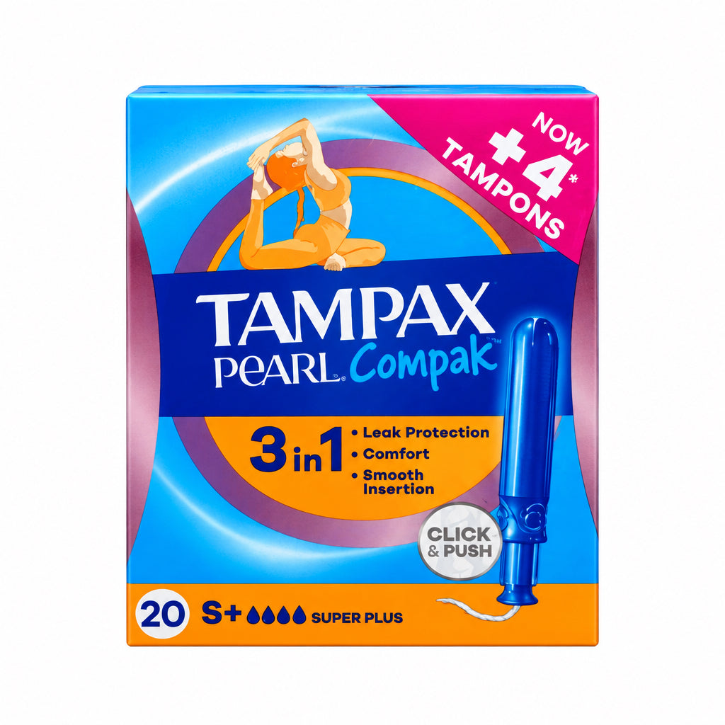Tampax Pearl Compak Tampones Super Plus 3 en 1 20 Unidades