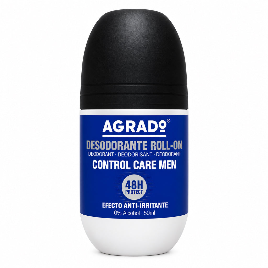 Desodorante Roll-On Control Care Men 48h Efecto Anti-Irritante 0% Alcohol 50 ml Agrado 50ml
